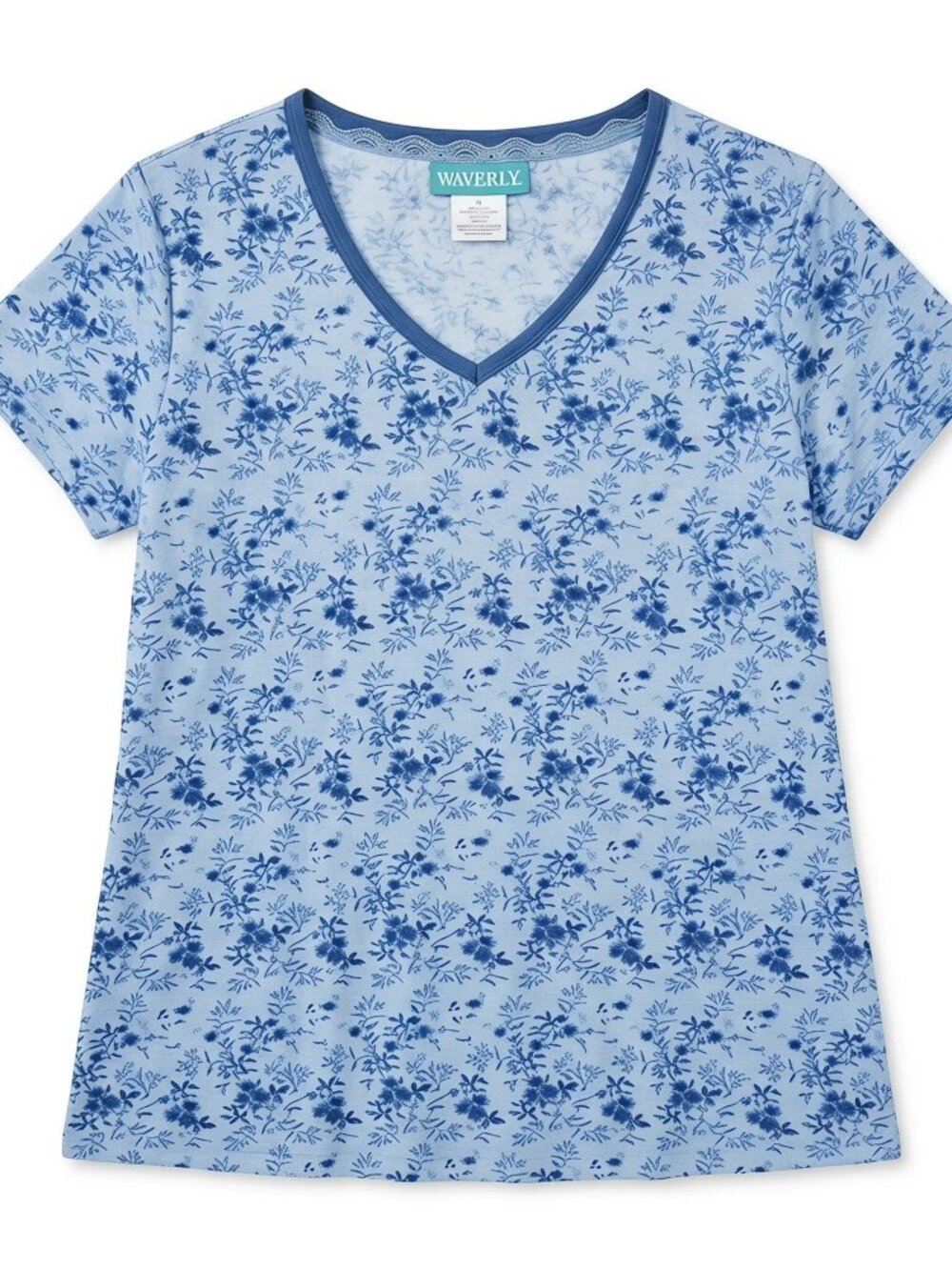 Waverly Floral Cotton Lounge Top L Vintage-Inspired Cottagecore Heirloom Quality